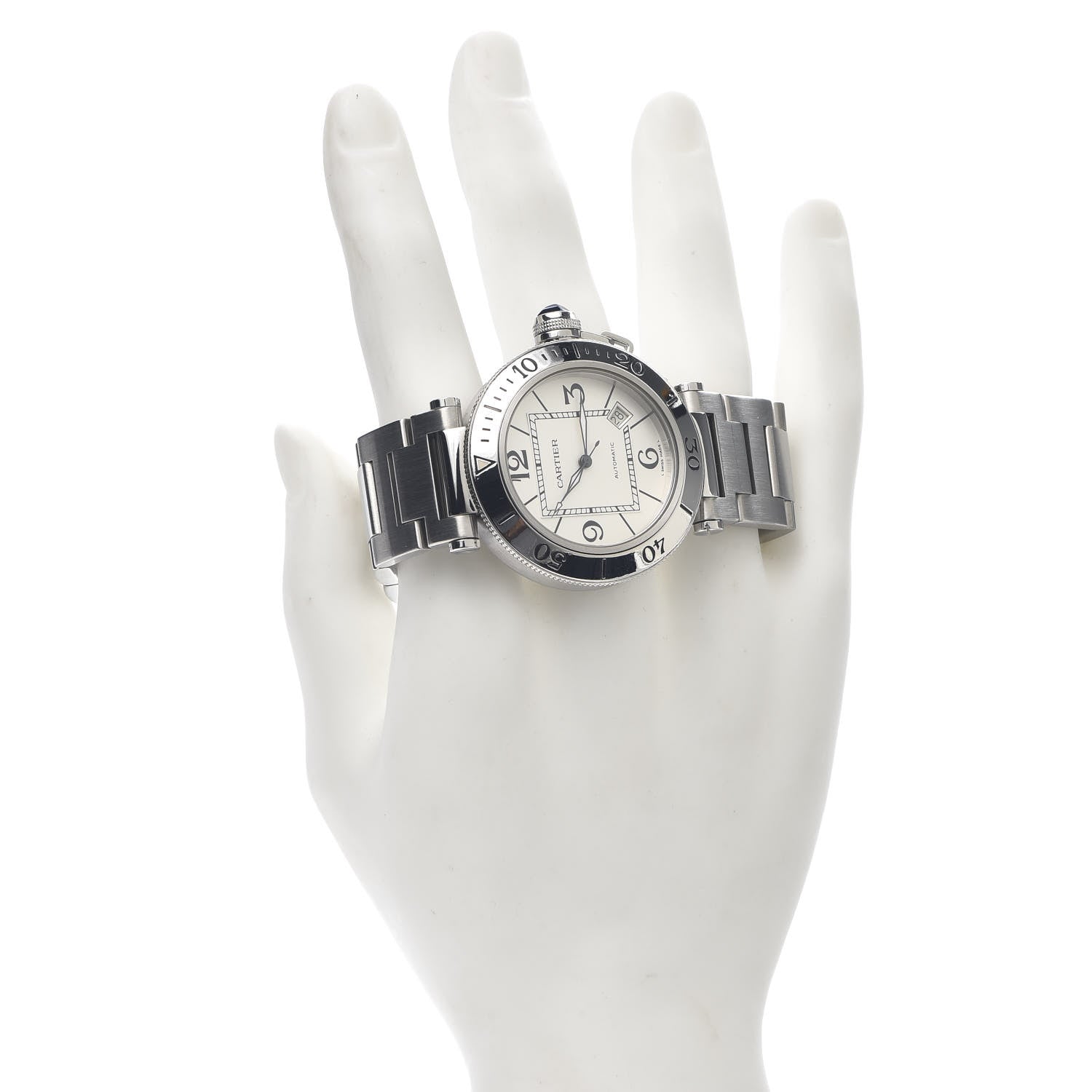 Cartier Stainless Steel 40mm Pasha C Seatimer Automatic Watch 2 of 6