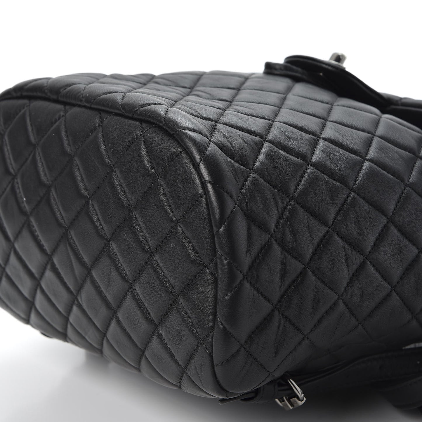 Lambskin Quilted Small Urban Spirit Backpack Black