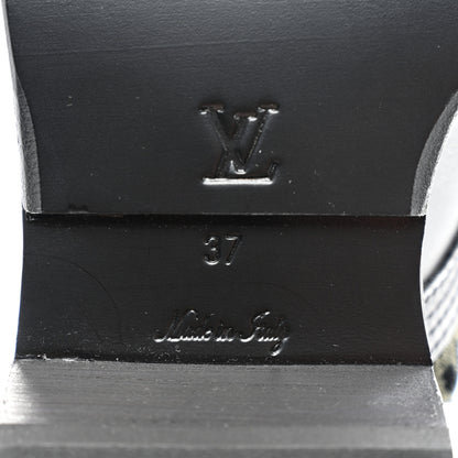 Louis Vuitton Velour Metropolis Flat Ranger Boot 37 Khaki Green 6 of 10