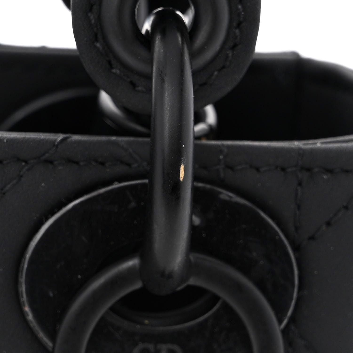 Christian Dior Ultra Matte Calfskin Cannage Mini Lady Dior Black 12 of 12