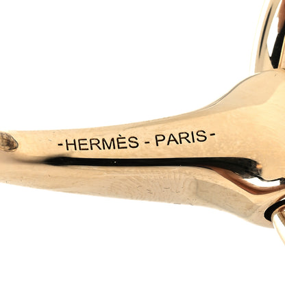 Hermes Permabrass Mors Scarf Ring Gold 3 of 4