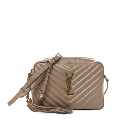 Saint Laurent Calfskin Matelasse Monogram Lou Camera Bag Dusty Grey 1 of 8
