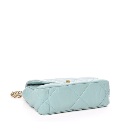 Chanel Lambskin Quilted Medium Chanel 19 Flap Light Blue 4 of 10