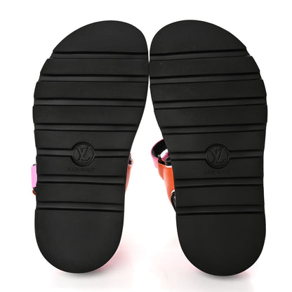 Louis Vuitton Calfskin Monogram Pool Pillow Flat Comfort Sandals 38 Pink 5 of 9