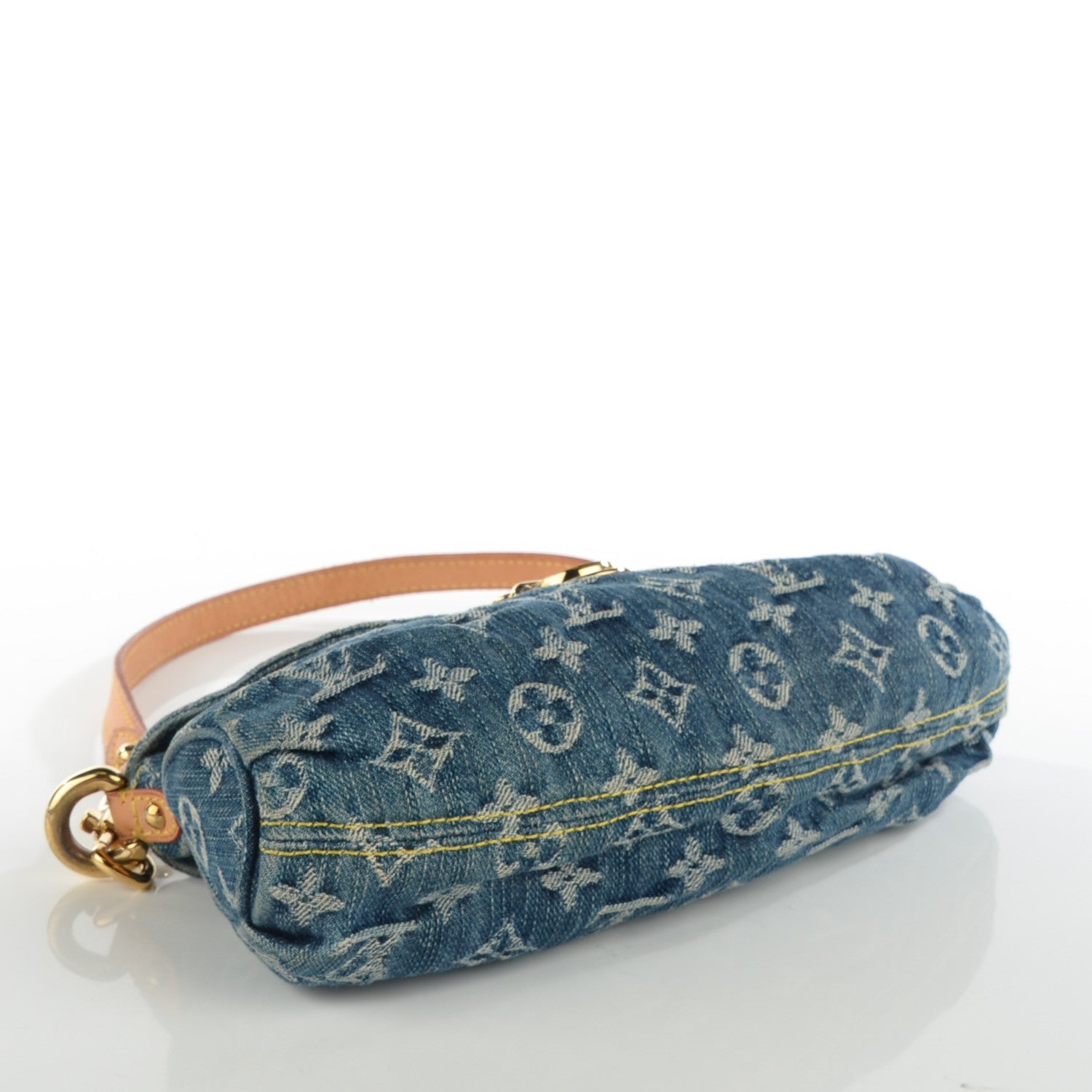 Louis Vuitton Monogram Denim Mini Pleaty Blue 4 of 8