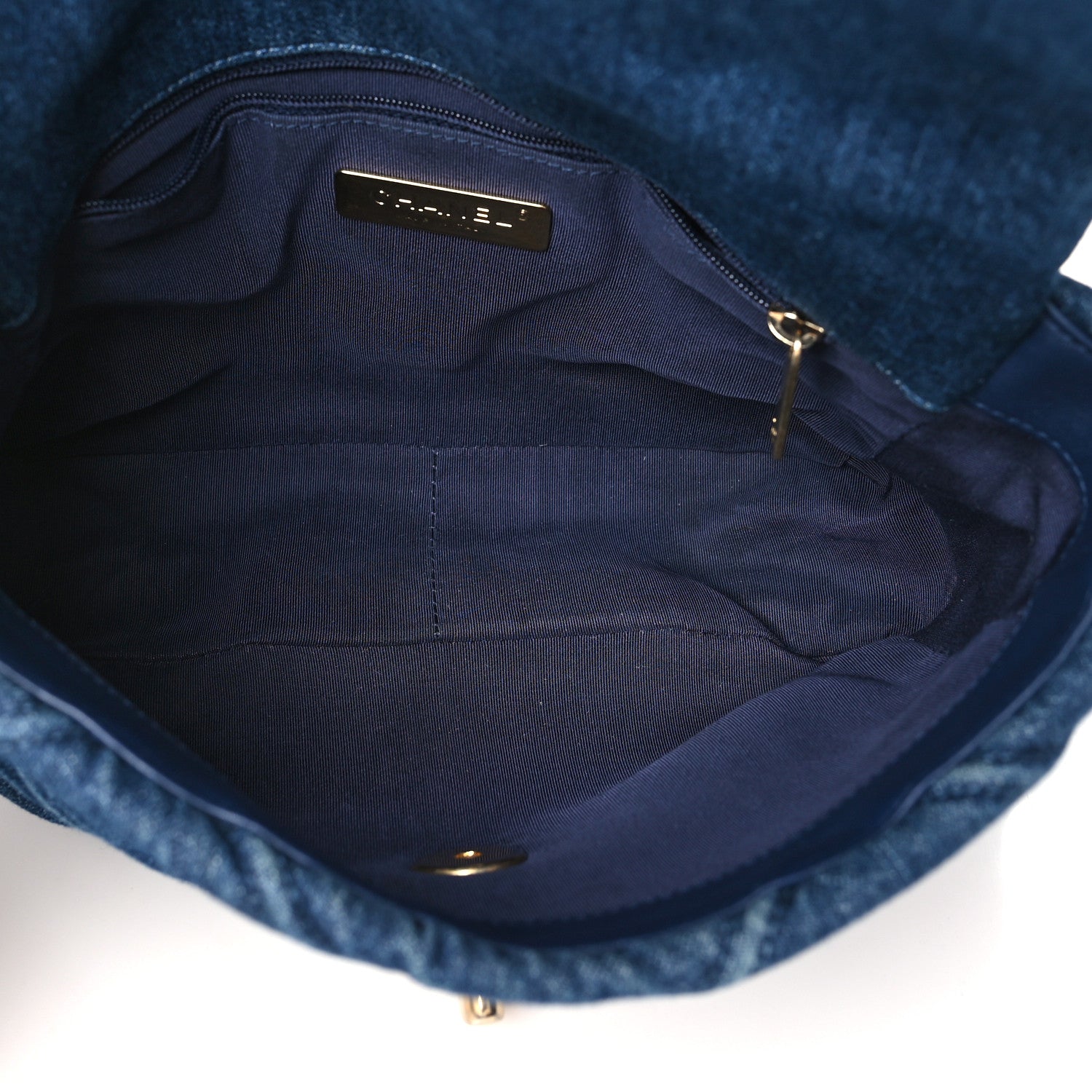 Chanel Denim Quilted Medium Chanel 19 Flap Blue 5 of 10