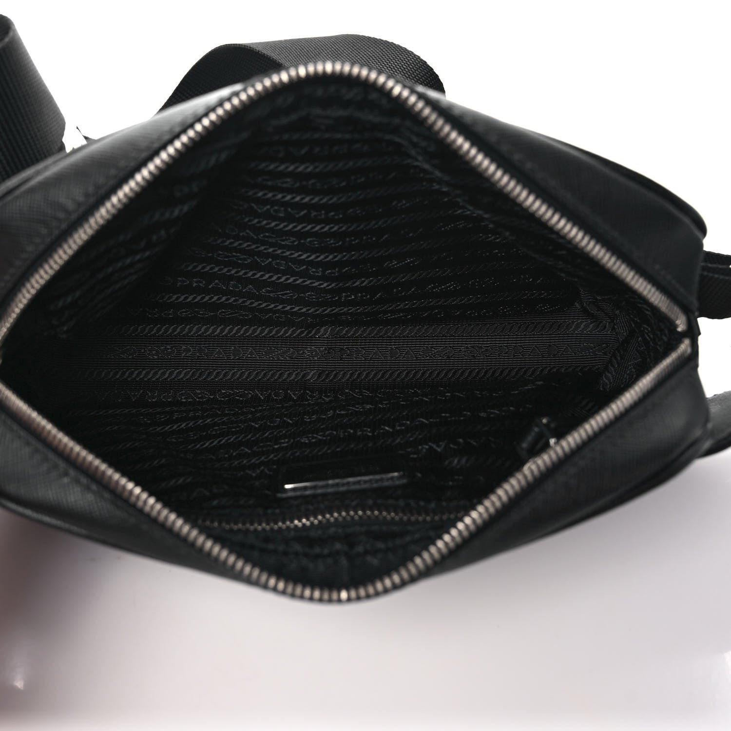Prada Saffiano Belt Bag Black 5 of 8