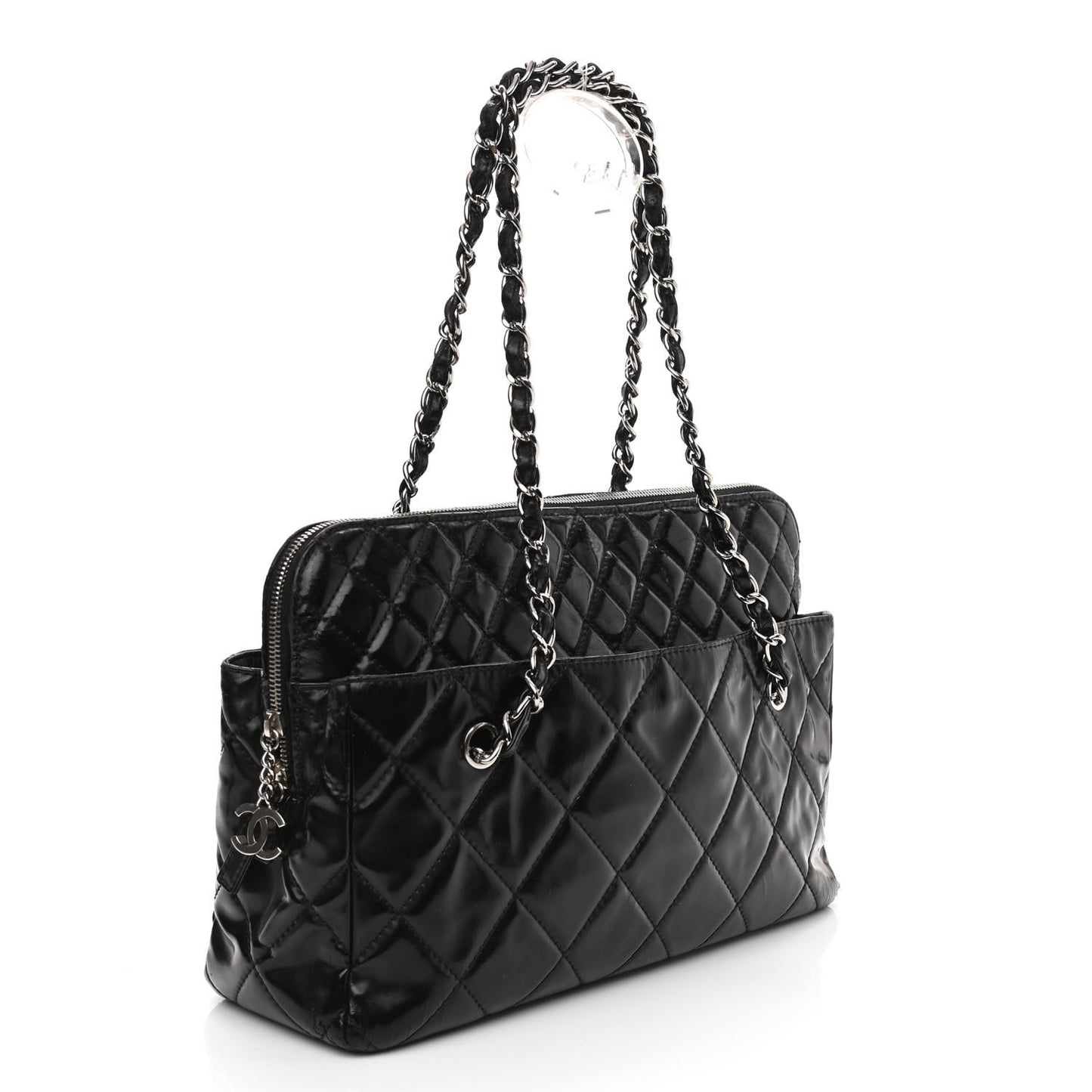 Vinyl Quilted In The Business Tote Black