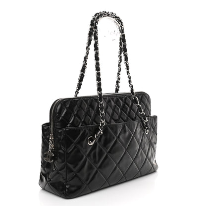 Chanel Vinyl Quilted In The Business Tote Black 3 of 17