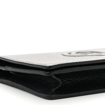 Gucci Pebbled Calfskin Soho Wallet On Chain Black 8 of 9