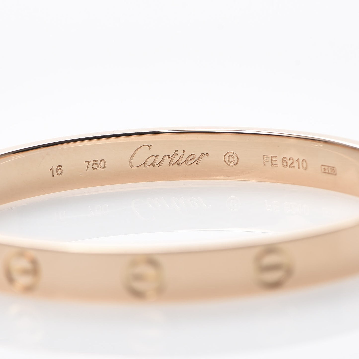 18K Pink Gold LOVE Bracelet 16