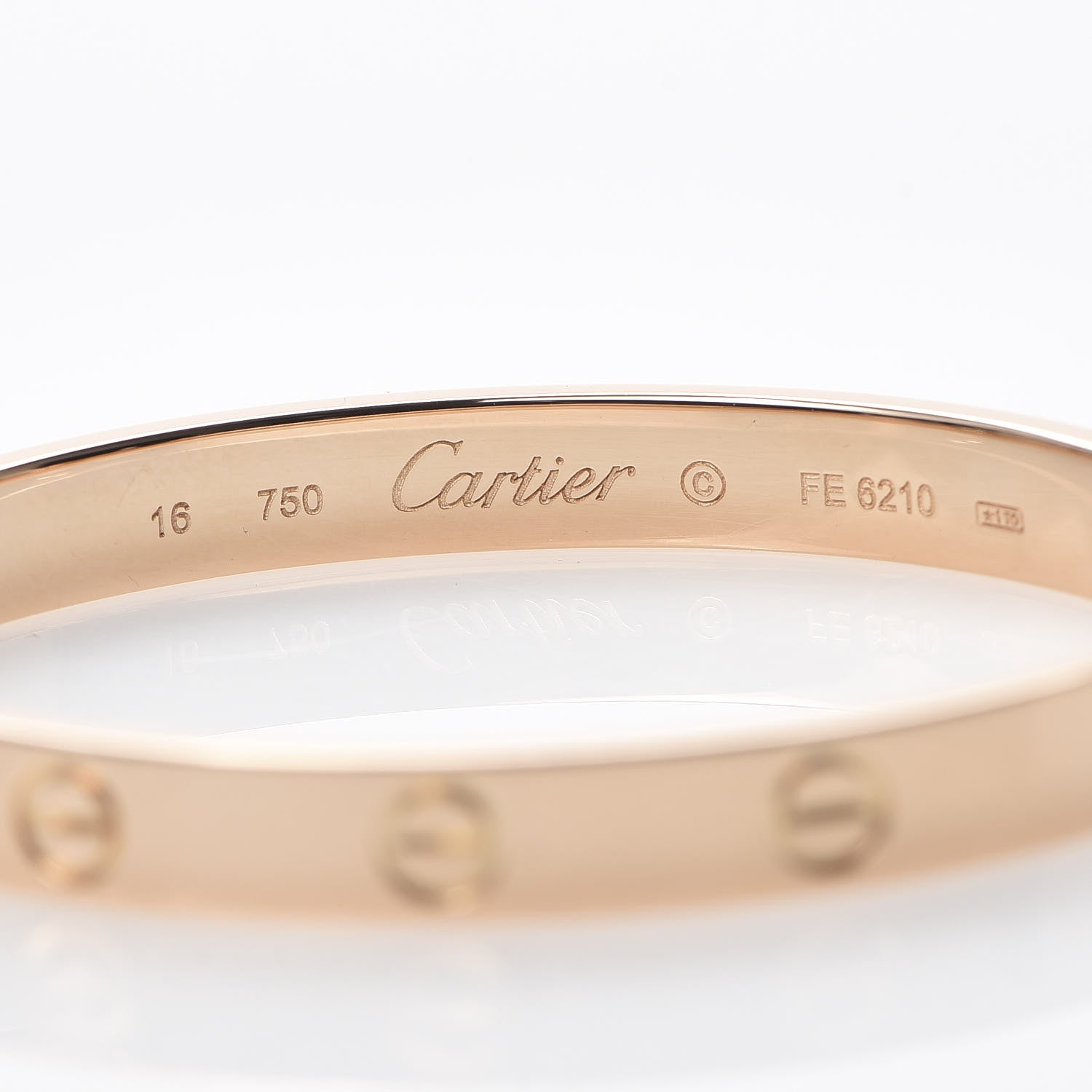 Cartier 18K Pink Gold LOVE Bracelet 16 6 of 6