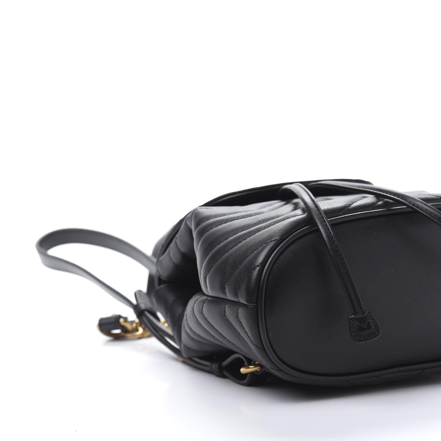 Gucci Calfskin Matelasse GG Marmont Flap Backpack Black 5 of 10