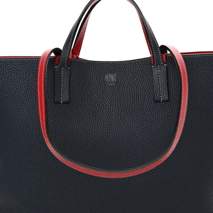 Moynat Taurillon Blush Calfskin Reversible Tote Ocean Red 10 of 18