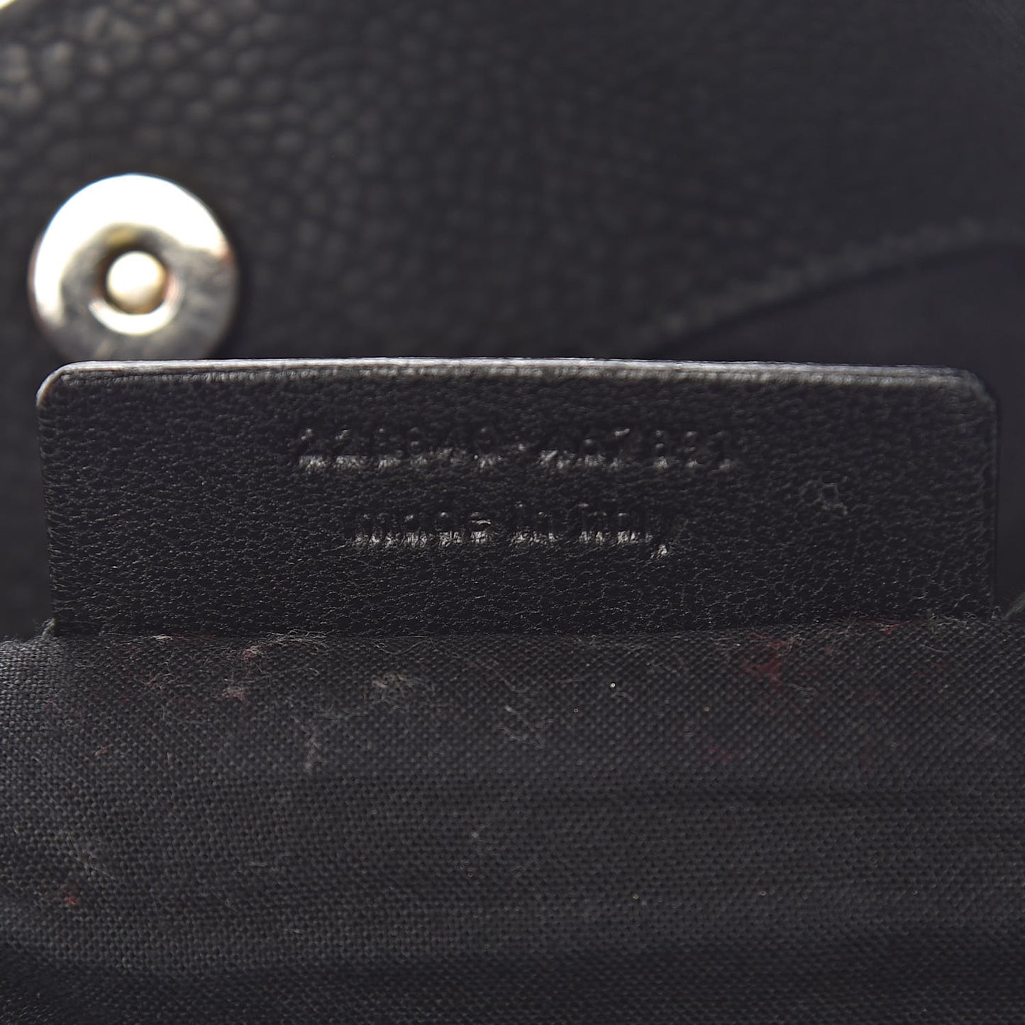 Nubuck Crocodile Embossed Large Roady Hobo Black Gold