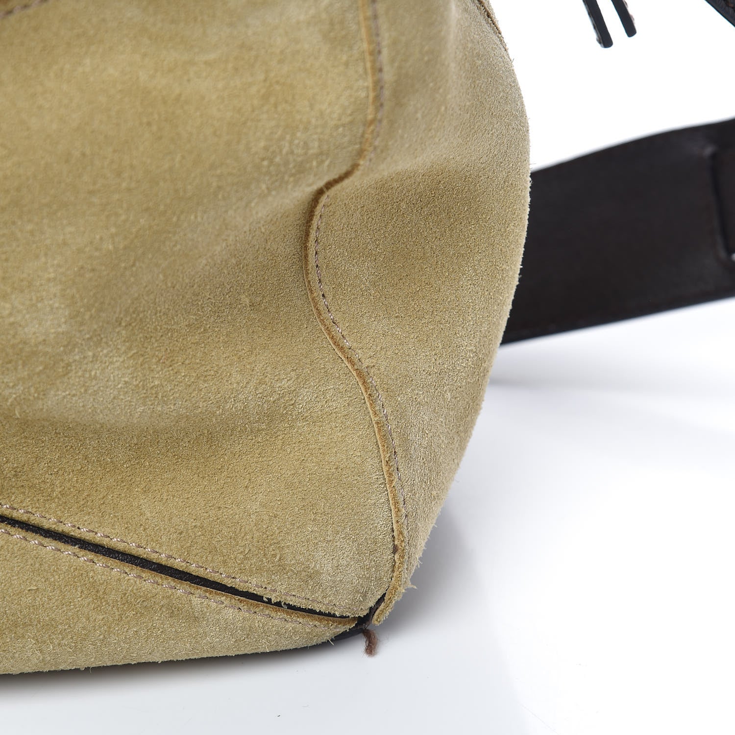Loewe Suede Medium Puzzle Bag Gold 16 of 18