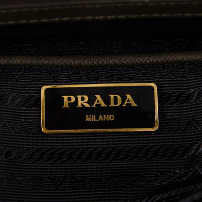 Prada Saffiano Medium Galleria Double Zip Tote Militare 6 of 7