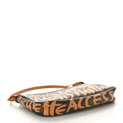 Louis Vuitton Monogram Graffiti Pochette Accessories Peach 4 of 10