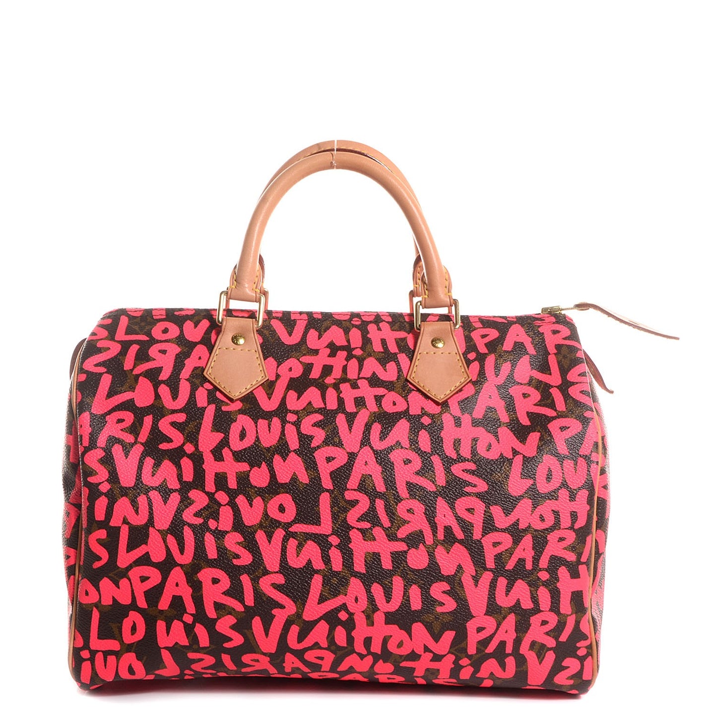 Monogram Graffiti Speedy 30 Fuchsia