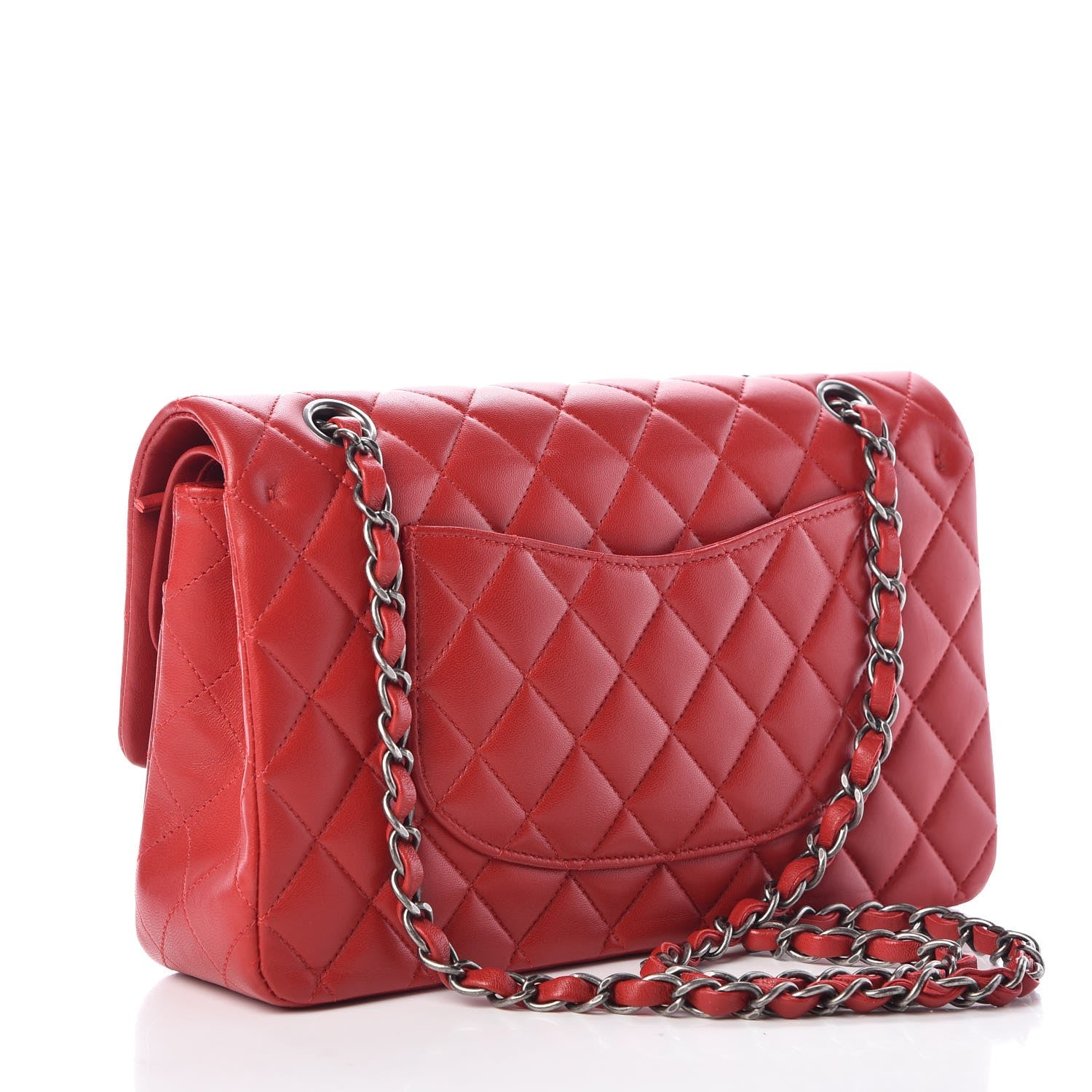 Chanel Lambskin Quilted Medium Double Flap Red 3 of 8
