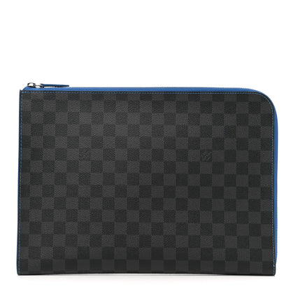 Louis Vuitton Damier Graphite Pochette Jour GM Bleu 1 of 9