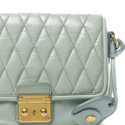Miu Miu Vitello Shine Trapu Crossbody Bag Astrale 10 of 15
