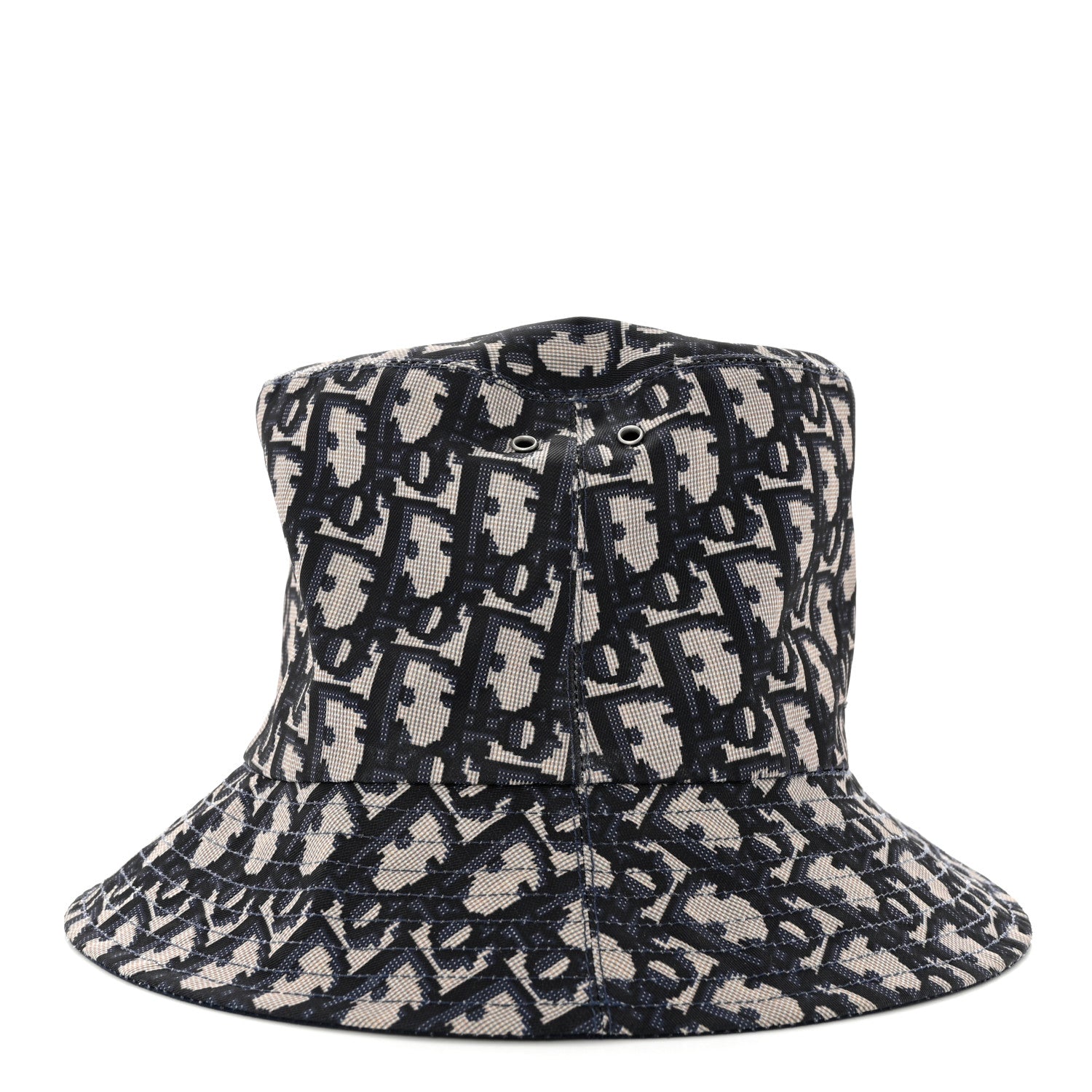 Christian Dior Oblique Reversible Teddy-D Brim Bucket Hat Blue 4 of 7