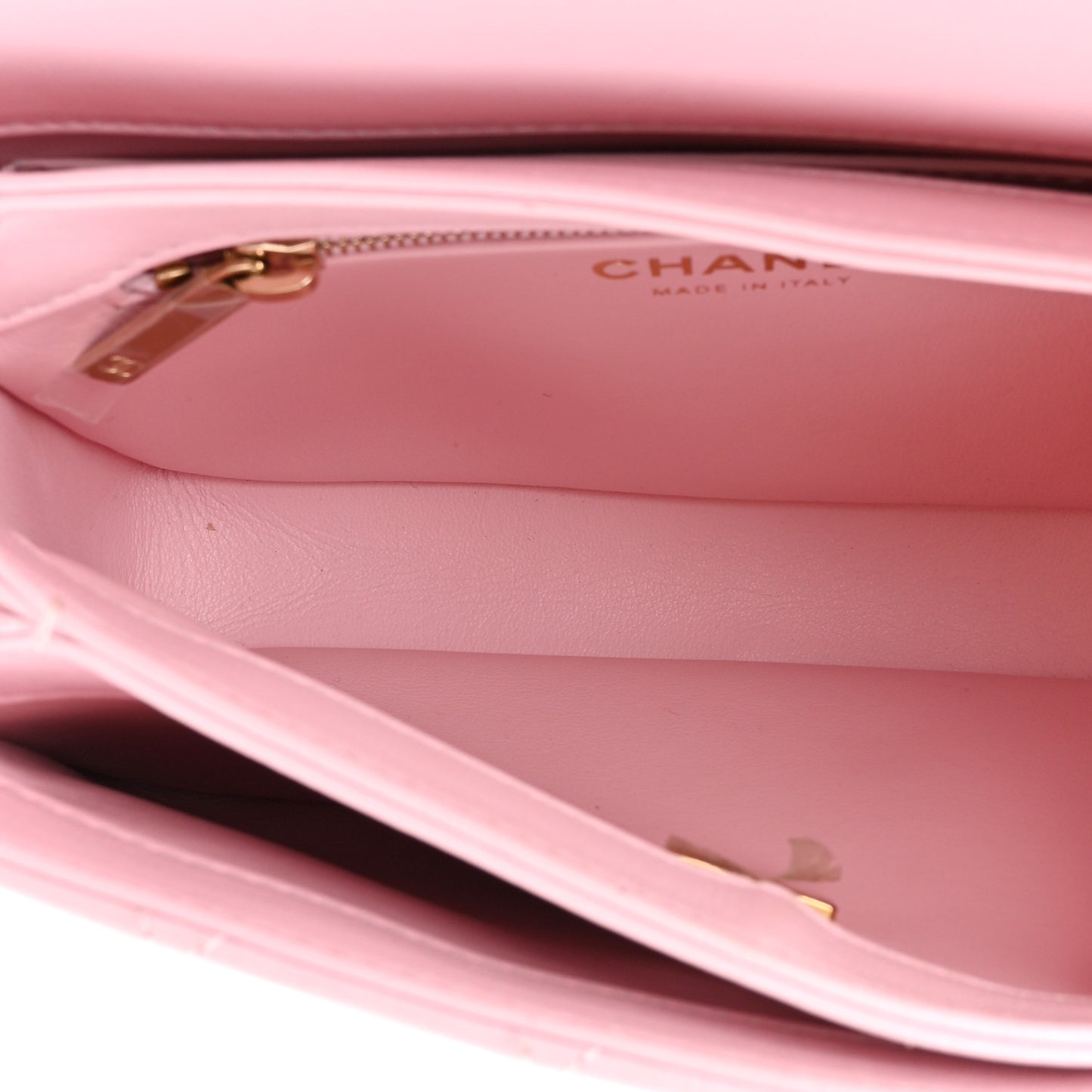 Lambskin Quilted Small Trendy CC Flap Dual Handle Bag Light Pink
