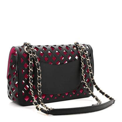 Chanel Lambskin Sea Through Flap Black Multicolor 4 of 11