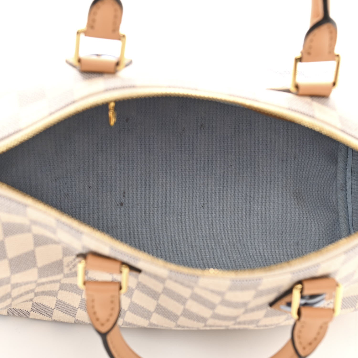 Louis Vuitton Damier Azur Braided Speedy Bandouliere 30 Blue 5 of 10