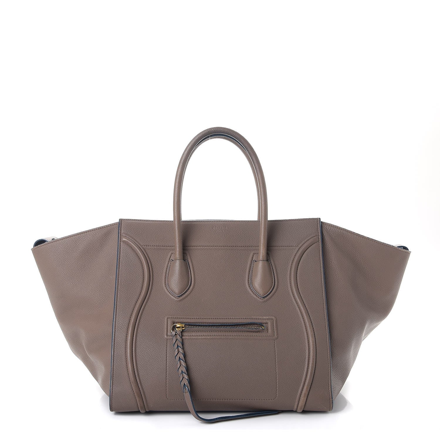 Celine Baby Grained Calfskin Medium Phantom Luggage Taupe 1 of 25