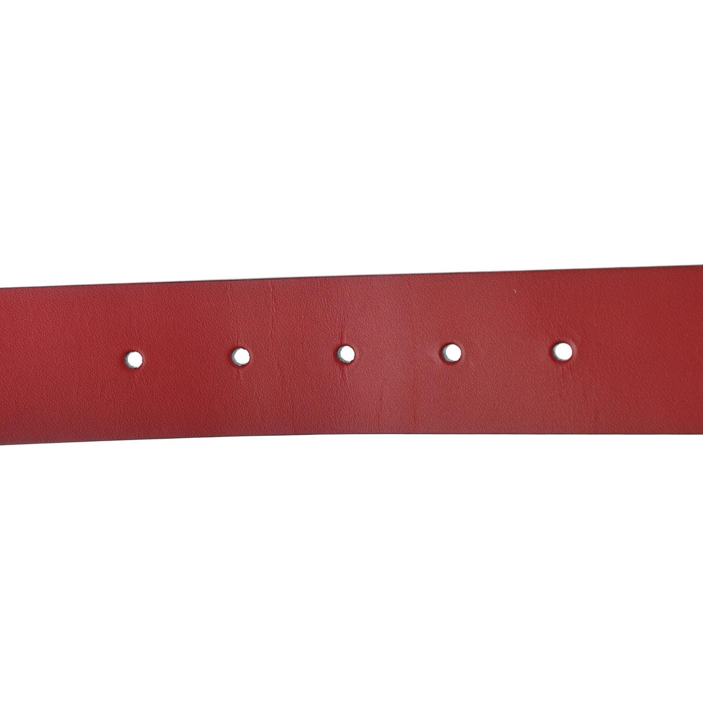 Selleria Calfskin Nickel Interlocking G 37mm Belt 95 38 Rosso