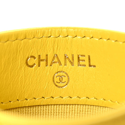 Chanel Lambskin Quilted Chanel 19 Card Holder Jaune 6 of 8