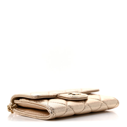 Chanel Metallic Lambskin Quilted Belt Bag Gold 4 of 12