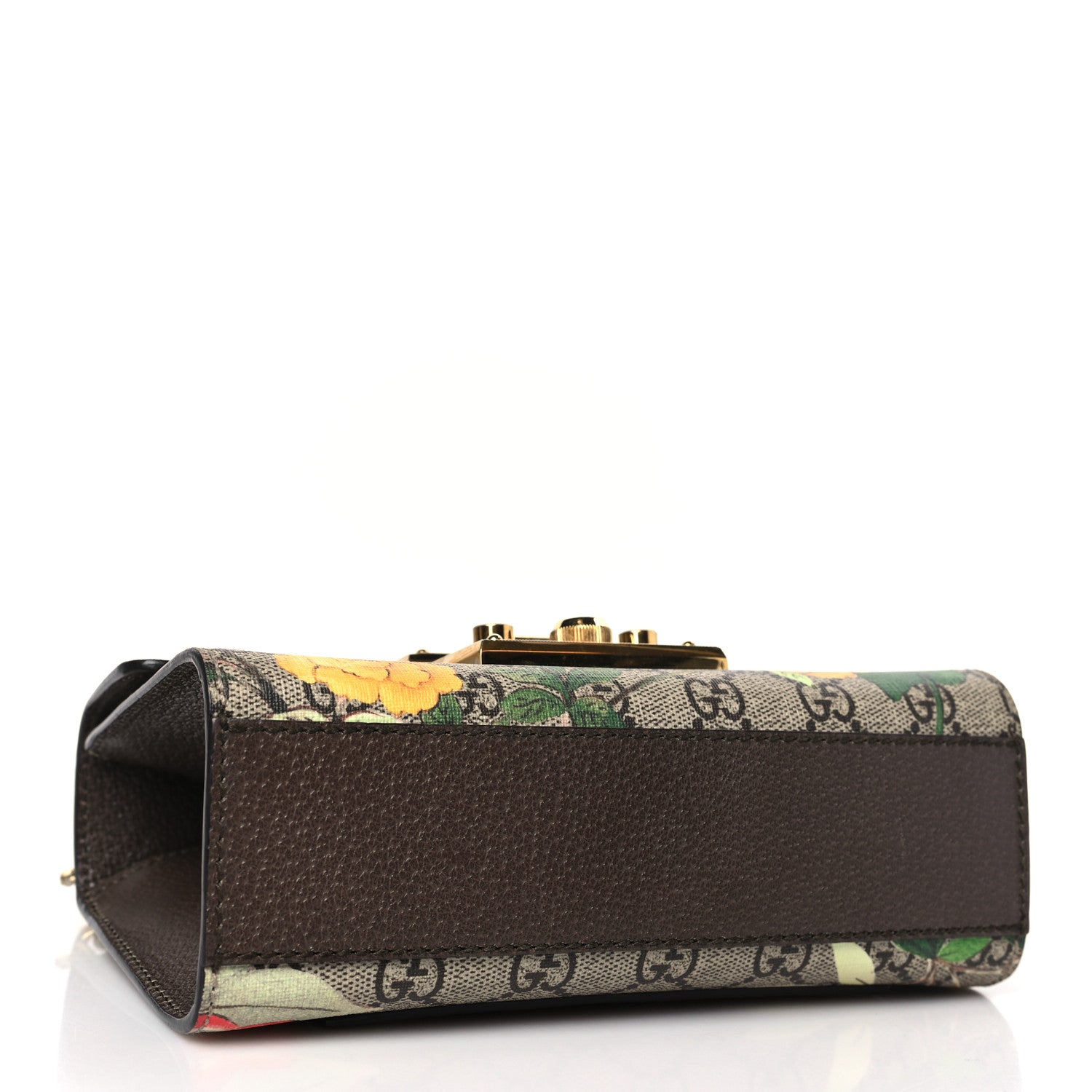 Gucci GG Supreme Monogram Tian Small Padlock Shoulder Bag Beige Multicolor New Acero 4 of 9