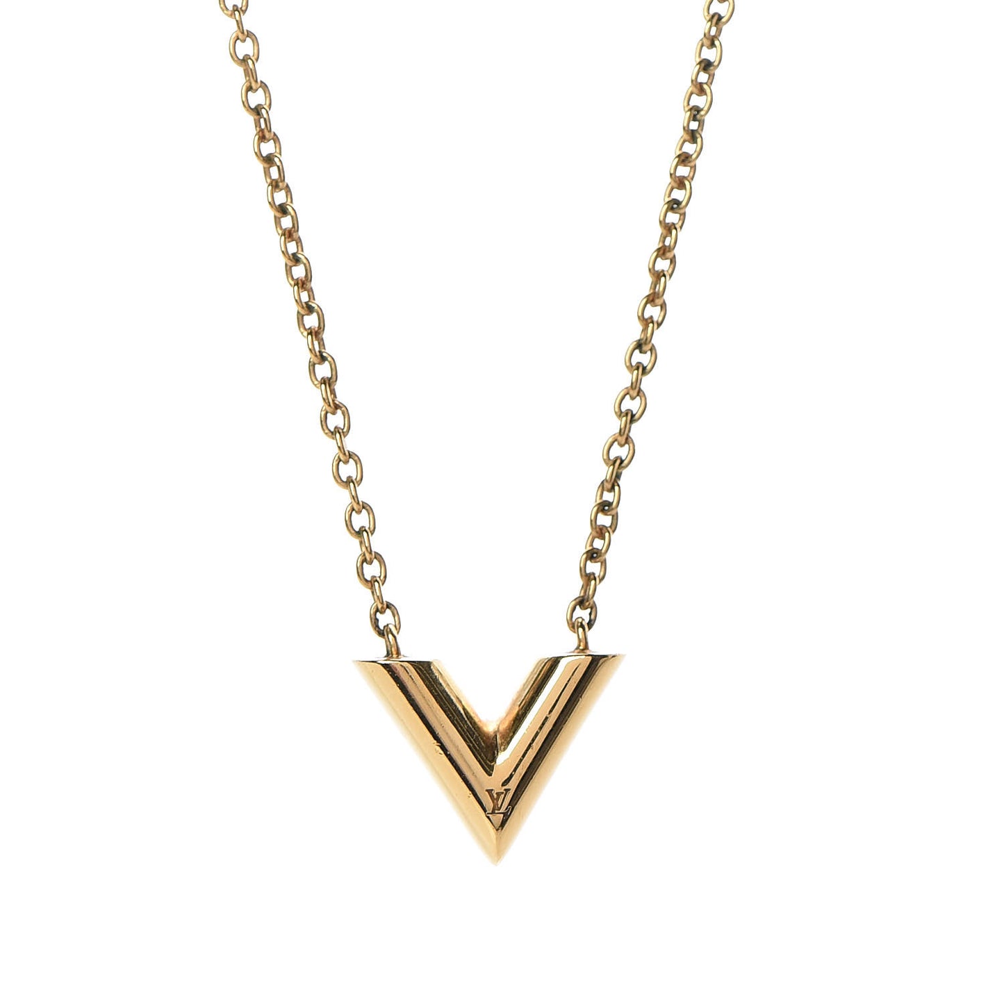 Essential V Necklace Gold