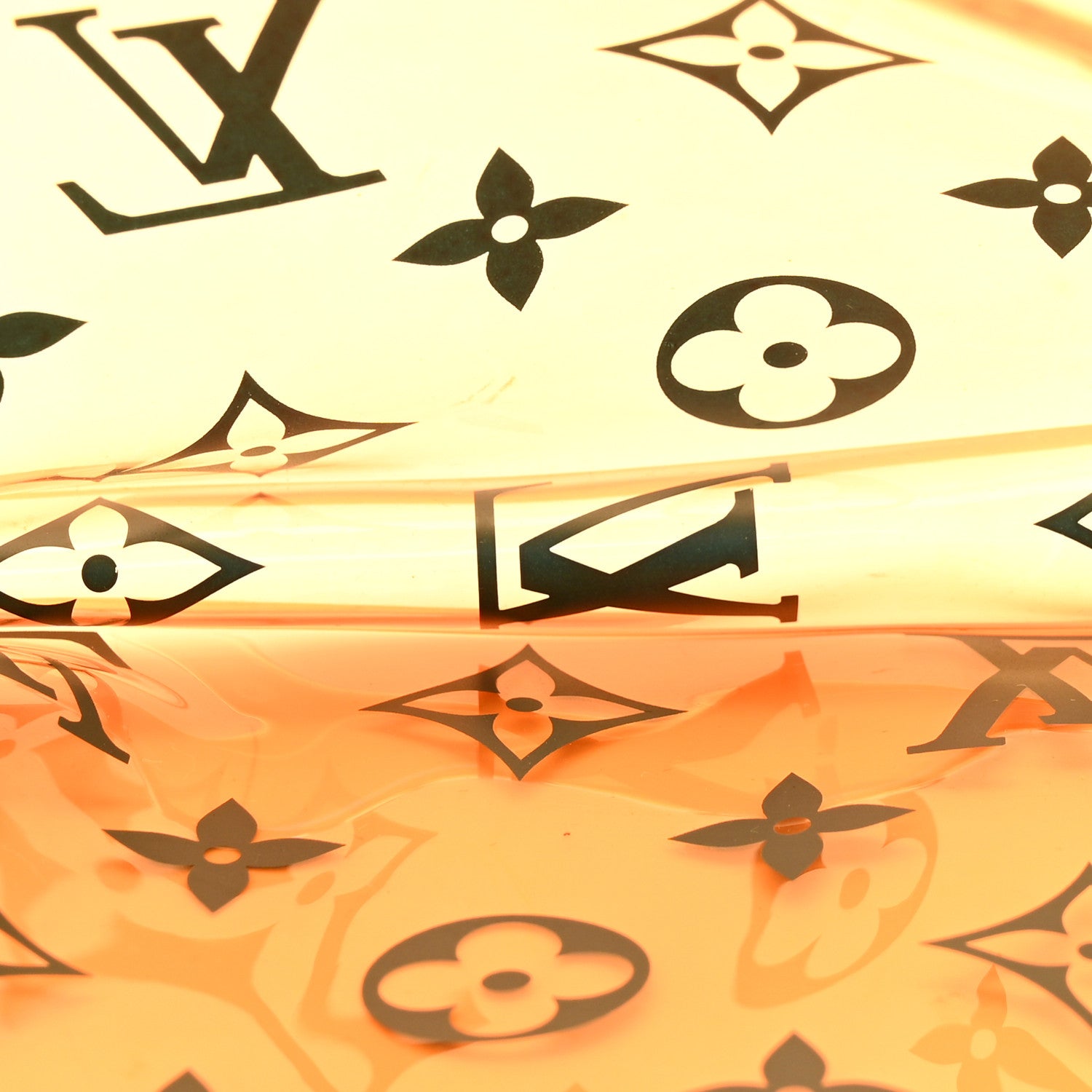 Louis Vuitton PVC Monogram Printed Envelope Pouch Orange 1860846