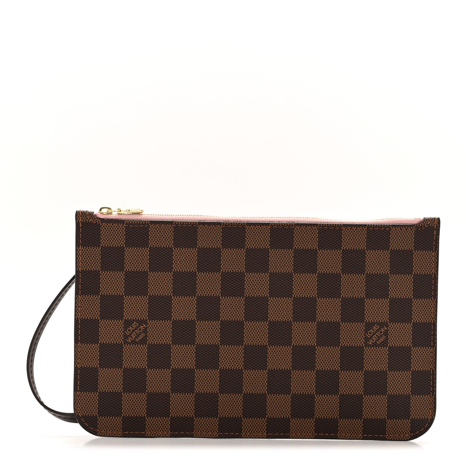 Louis Vuitton Damier Ebene Neverfull MM GM Pochette Rose Ballerine 1 of 9