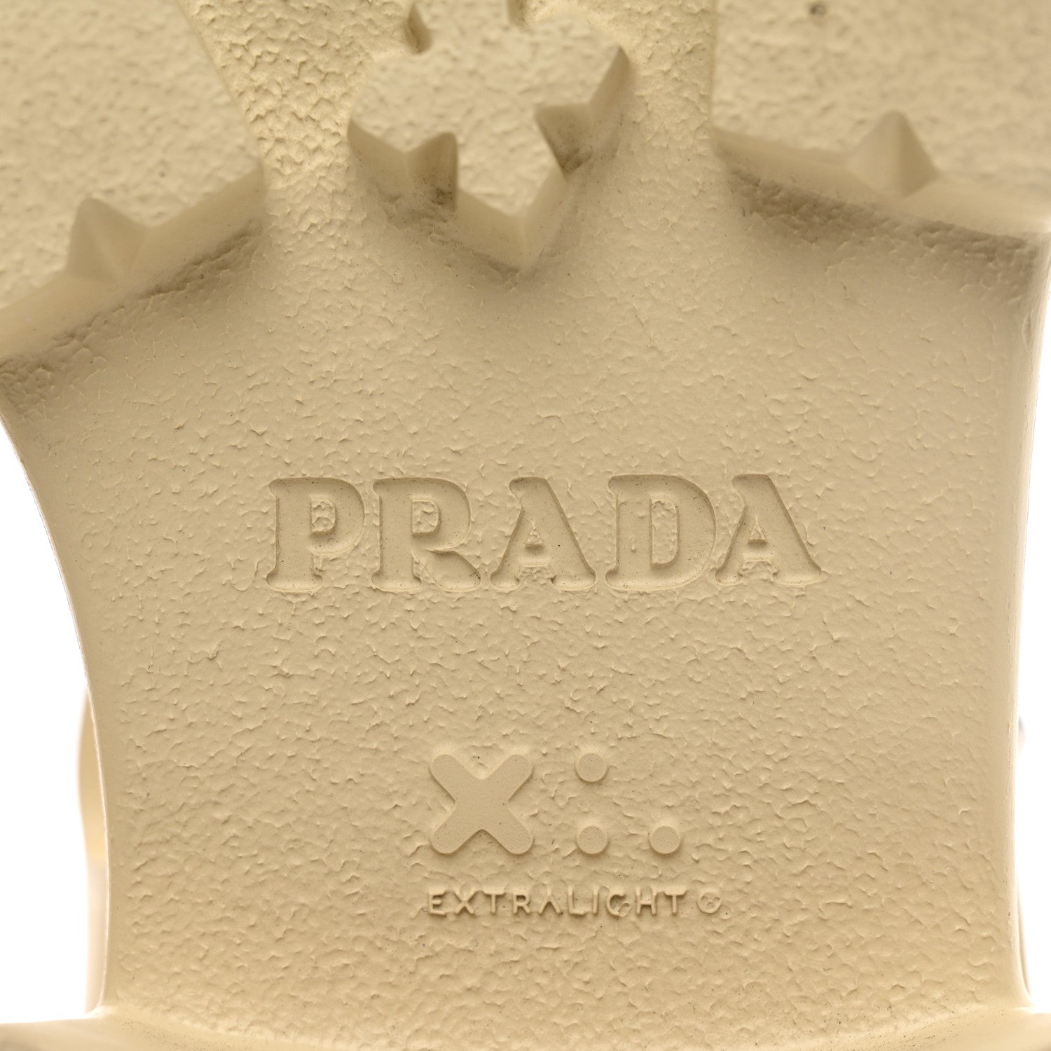 Prada Foam Rubber Metal Triangle Logo Monolith 55mm Cage Sandals 40 Quarzo 7 of 13