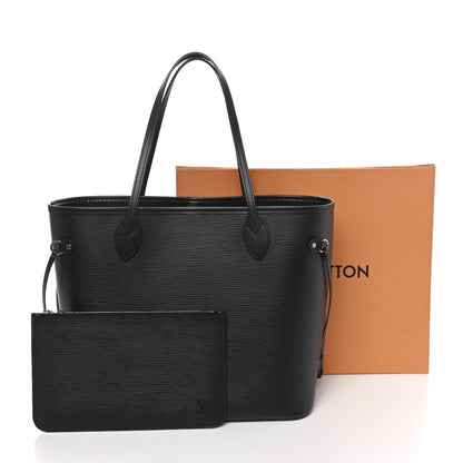 Louis Vuitton Epi Neverfull MM Black 9 of 9