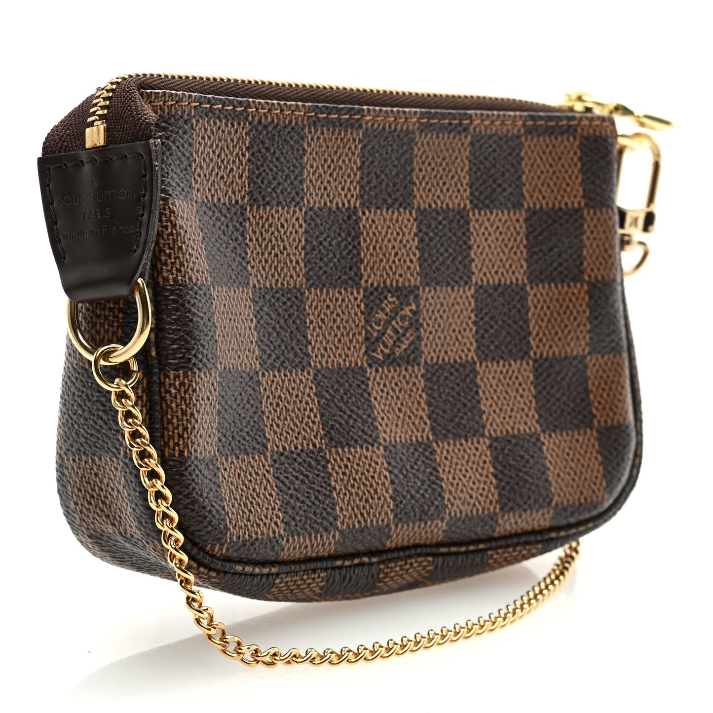 Damier Ebene Complice Trunks and Bags Mini Pochette Accessories Red
