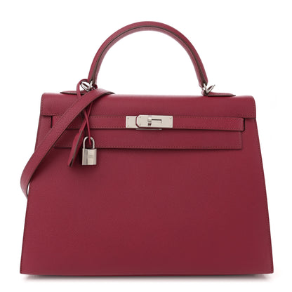 Hermes Epsom Kelly Sellier 32 Rubis 1 of 11