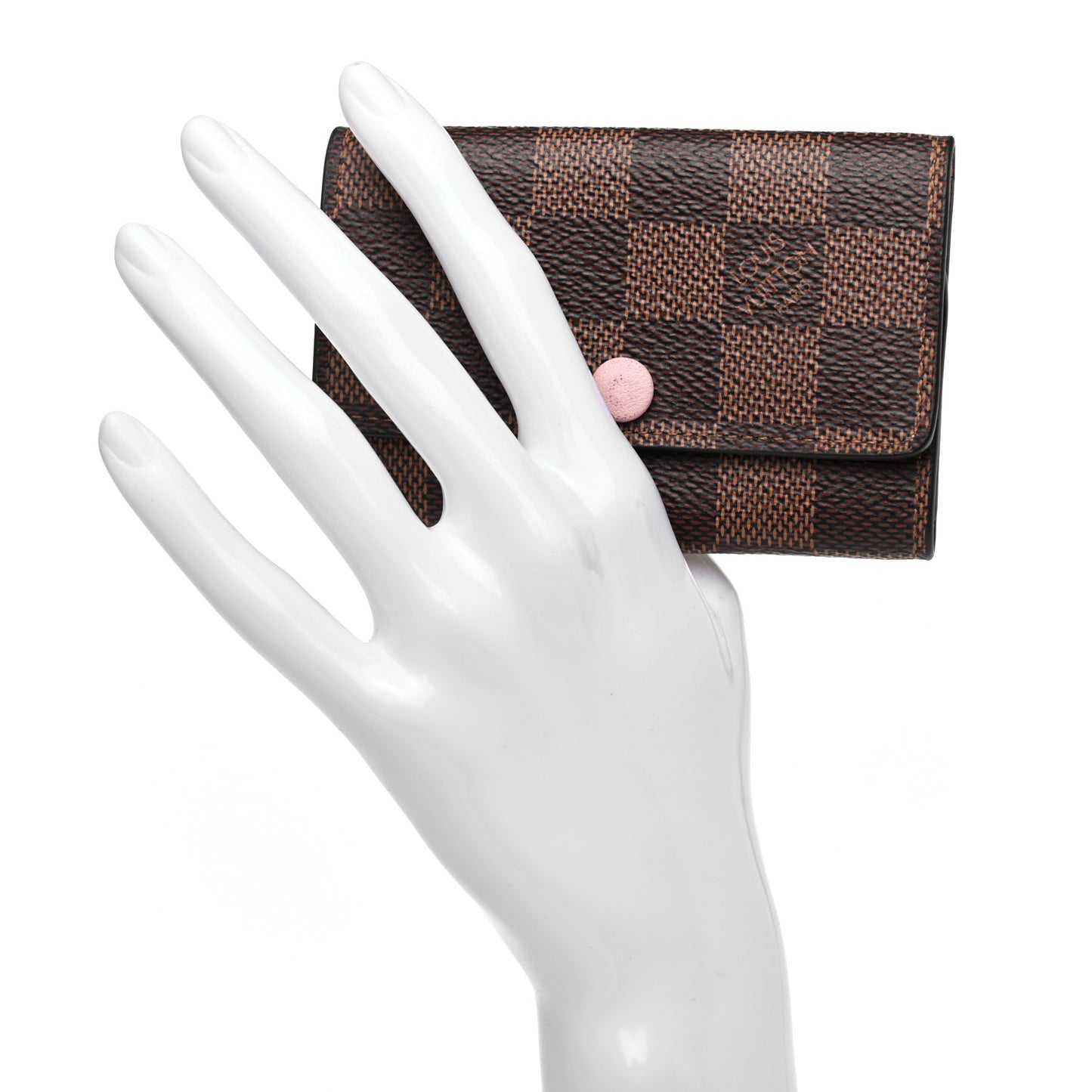 Damier Ebene Multicles 6 Key Holder Rose Ballerine