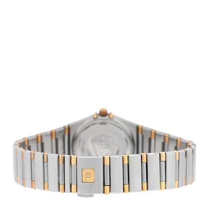 Omega Stainless Steel 18K Yellow Gold 22mm Constellation Quartz Watch White 1362.30 3 of 4