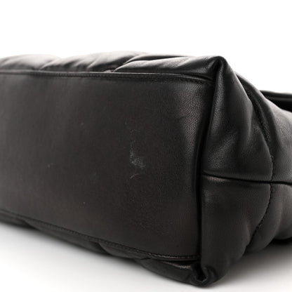 Saint Laurent Lambskin Quilted Monogram Monochrome Medium Loulou Puffer Chain Satchel Black 10 of 17