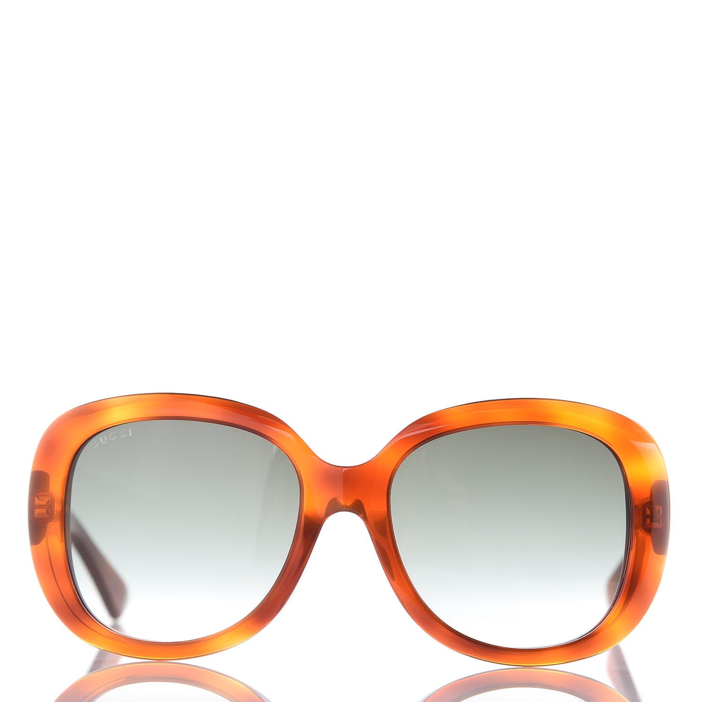 Round Sunglasses GG0140SA Avana Green