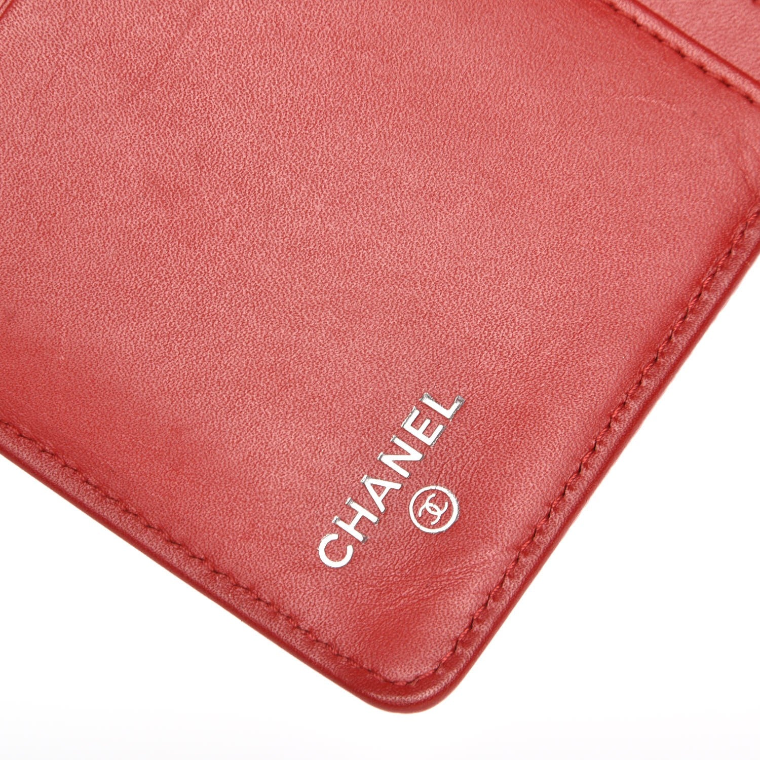 Chanel Caviar Timeless CC Yen Wallet Coral 6 of 12