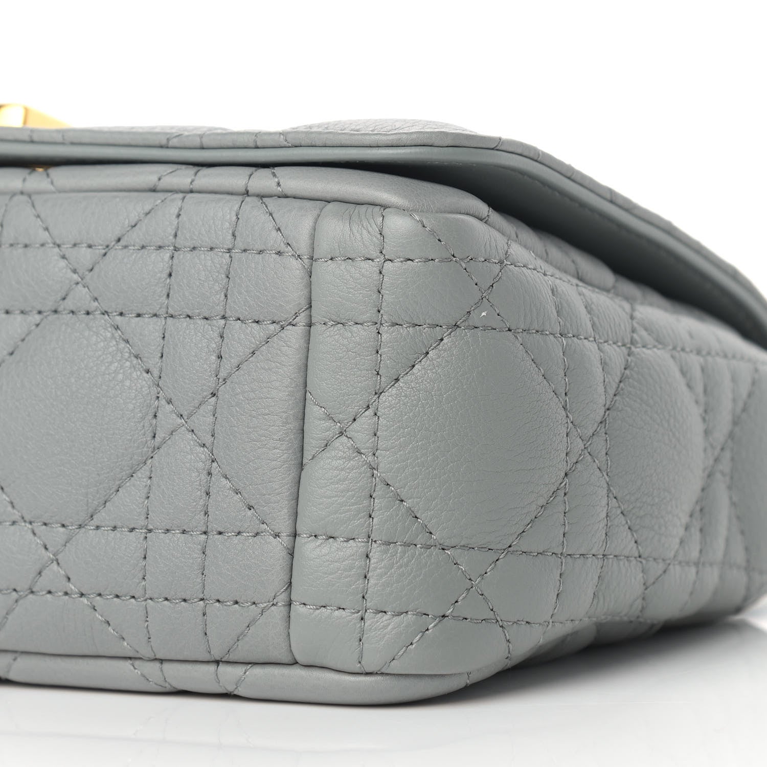 Christian Dior Calfskin Cannage Small Caro Bag Grey 9 of 11