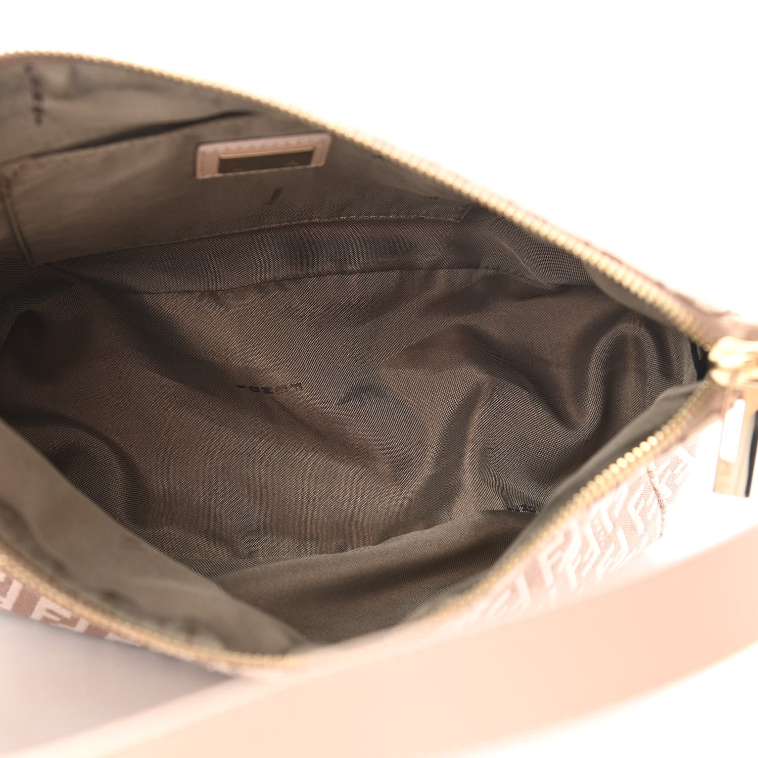 Fendi Zucchino Vitello Small Shoulder Bag Cipria Teint Cipria 5 of 11