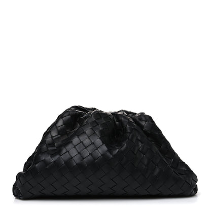 Bottega Veneta Nappa Maxi Intreccio The Pouch Oversized Clutch Black 1 of 11